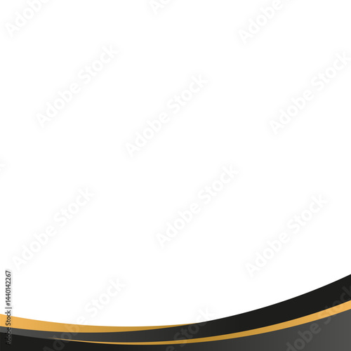 Elegant Wave Footer