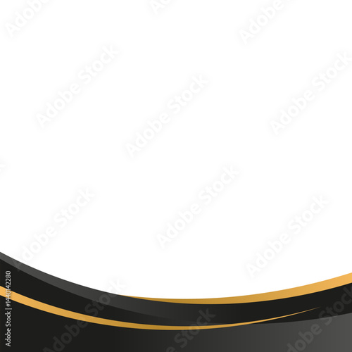 Elegant Wave Footer