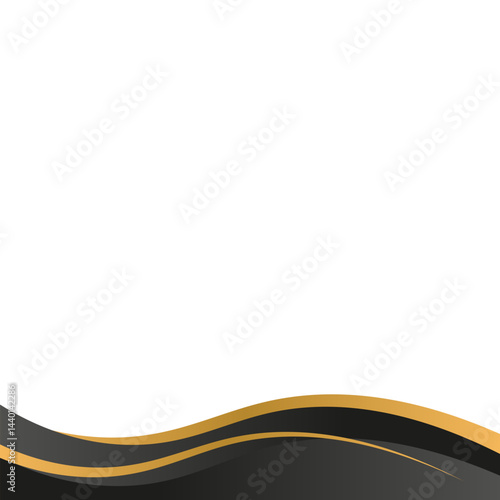 Elegant Wave Footer