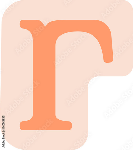 Ransom Letter R Collage Handdrawn Alphabet