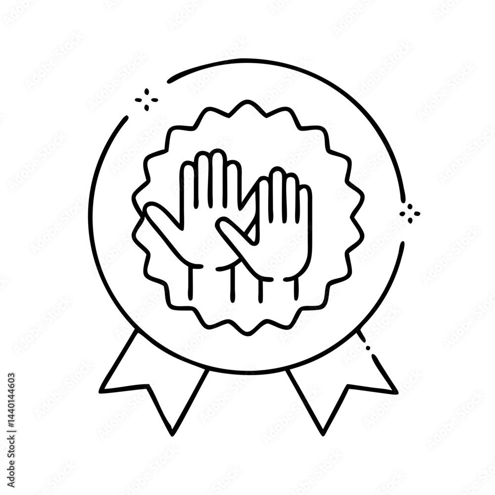 volunteer badge icon, volunteer badge line art - simple line art of volunteer badge, perfect for volunteer badge logos and icons volunteer badge icon, volunteer badge line art - simple line art of volunteer badge, perfect for volunteer badge logos and icons