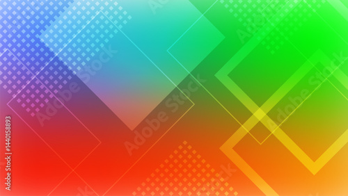 Colorful Abstract Background with Geometric Shapes and Gradient Design in Vibrant Tones