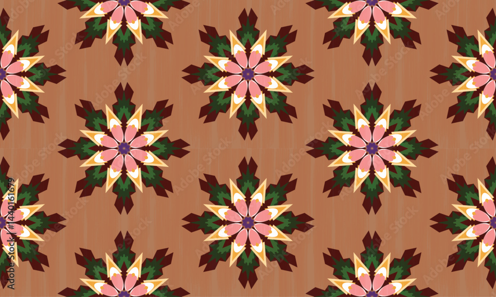 Seamless fabric pattern in the shape of geometric gapes endlessly, beautiful pattern, vector, background, Vector Formats, color Seamless fabric pattern in the shape of geometric gapes endlessly, beautiful pattern, vector, background, Vector Formats, color