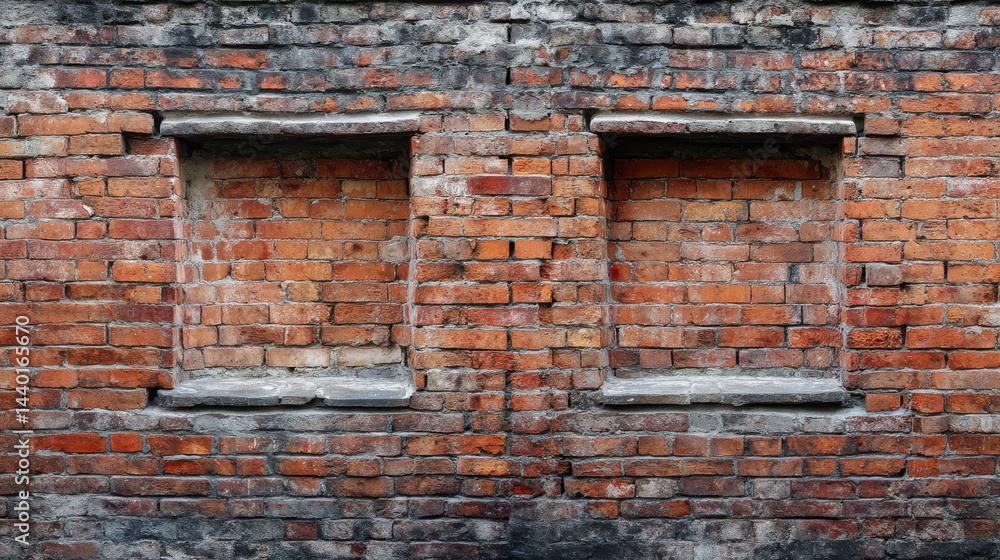 Old Brick Firewall Structure Old Brick Firewall Structure