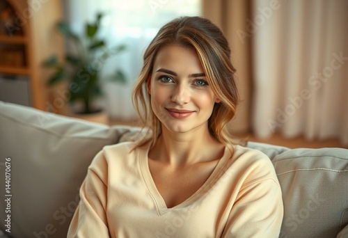 Relaxed homebody female in a cozy atmosphere Free Download Relaxed homebody female in a cozy atmosphere - GFXLoad