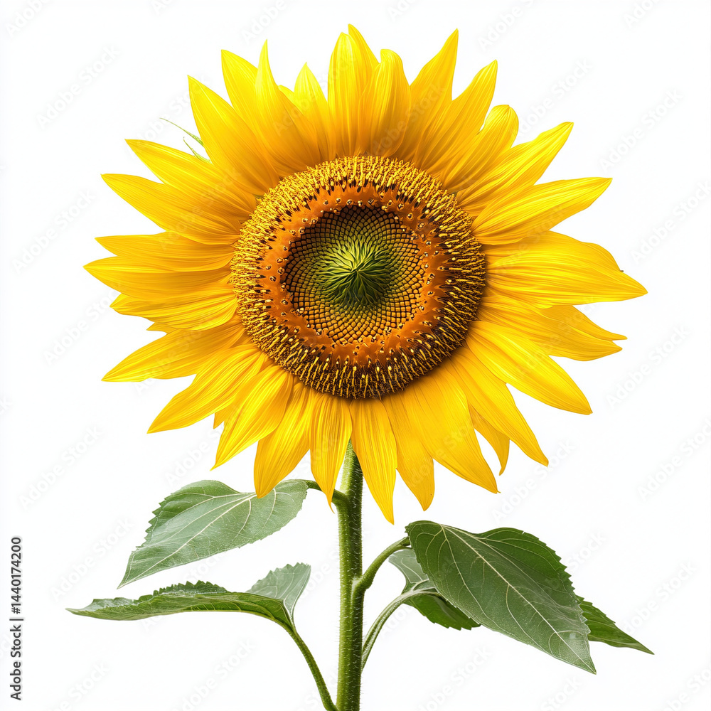 Fototapeta premium sunflower isolated on white