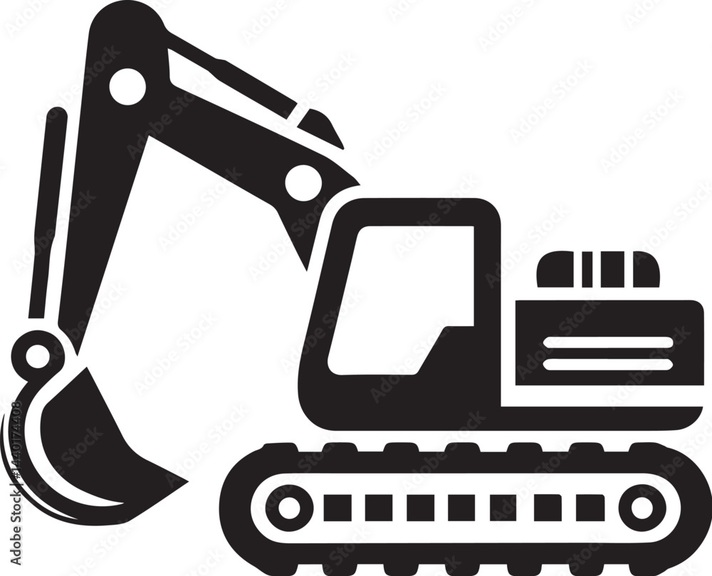 Excavator logo vector Excavator logo vector