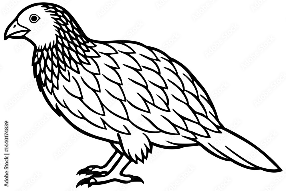 Fototapeta premium Kestrel Minimalist Line Art