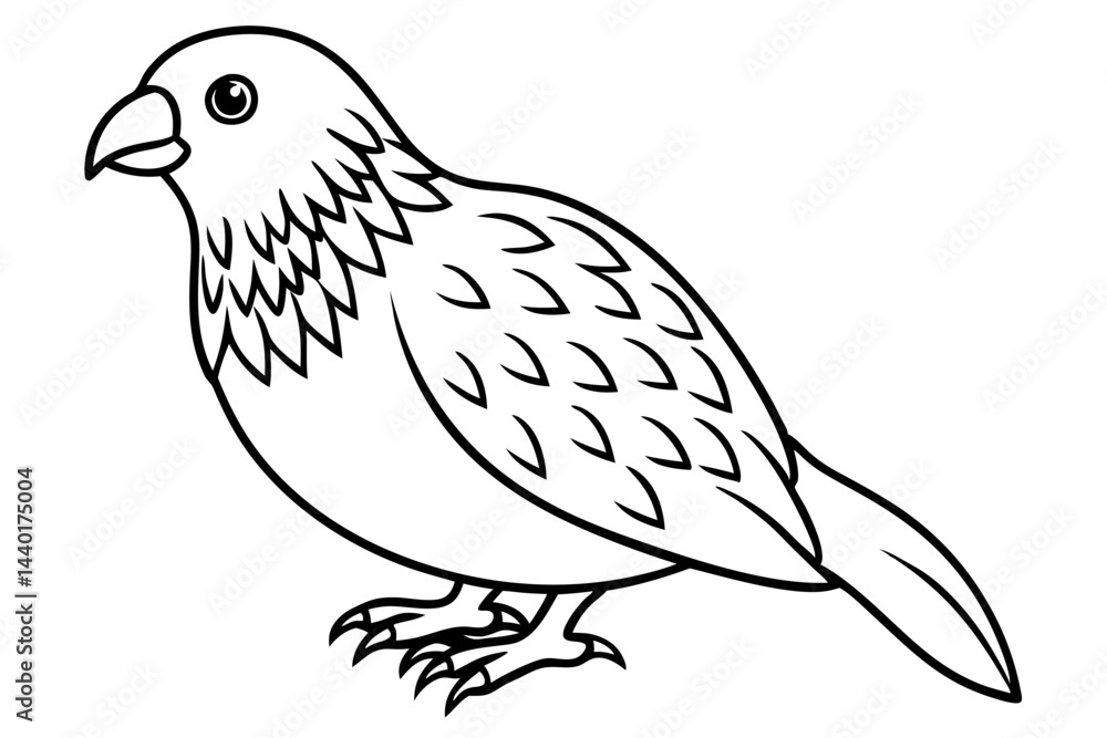 Fototapeta premium Kestrel Minimalist Line Art