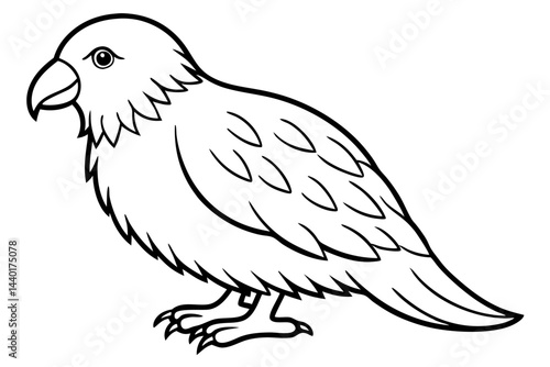 Kestrel Minimalist Line Art