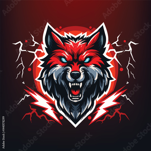 Wolf head logo