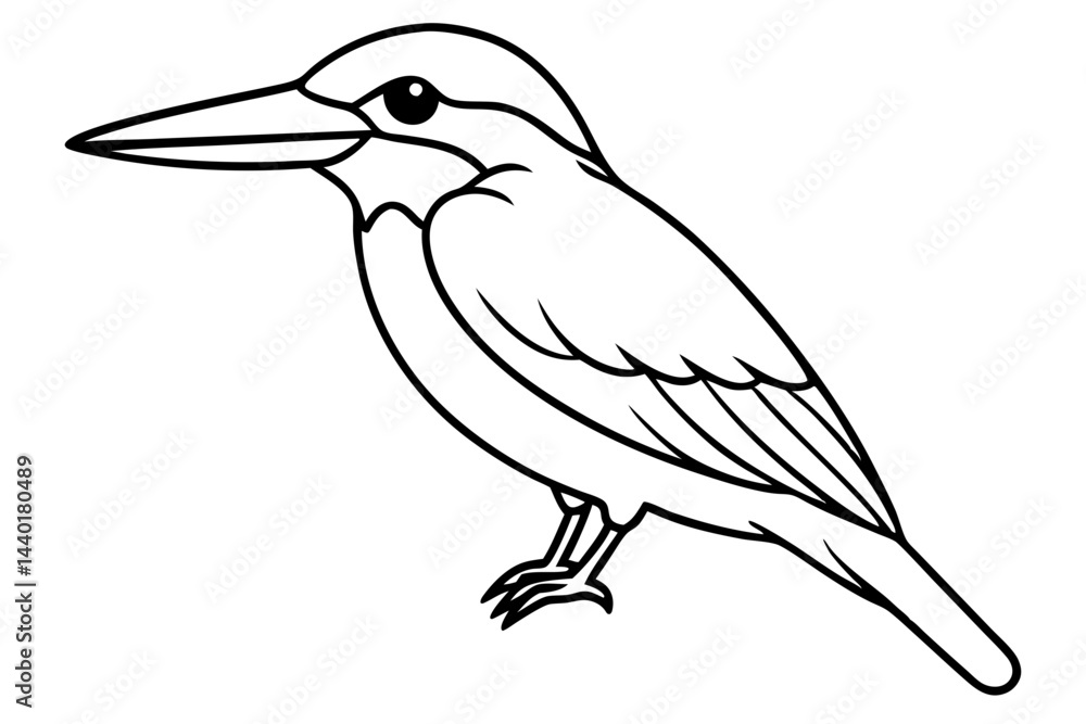 Obraz premium Kingfisher Elegance