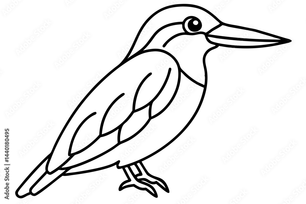 Obraz premium Kingfisher Elegance