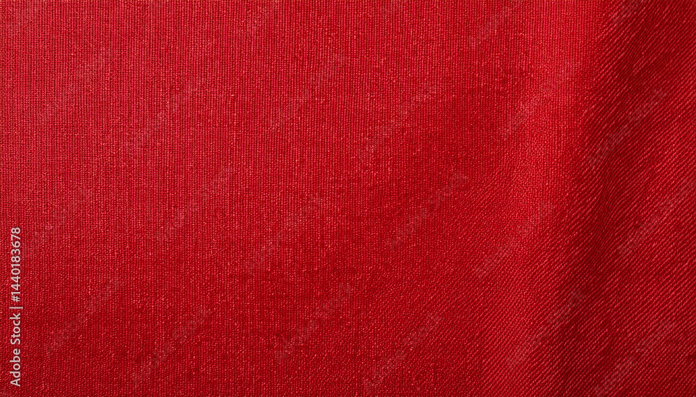 Fototapeta premium close up hight resolution texture of natural red fabric or cloth in light red color fabric texture of natural cotton or linen textile material red canvas background