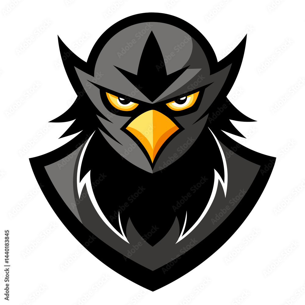 Fototapeta premium Ninja Eagle mascot logo vector