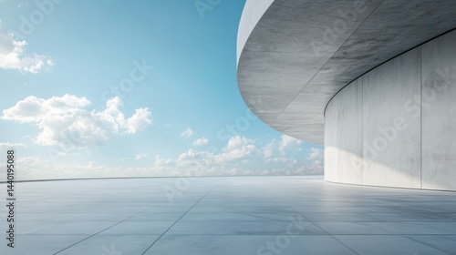 Empty modern building interior