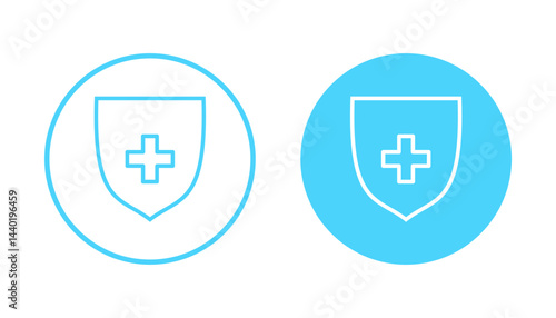 Health insurance icon vector. Insurance health document sign and symbol