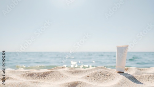 Obraz na płótnie Summer Coastal Background for Product Photography Showcase w salonie