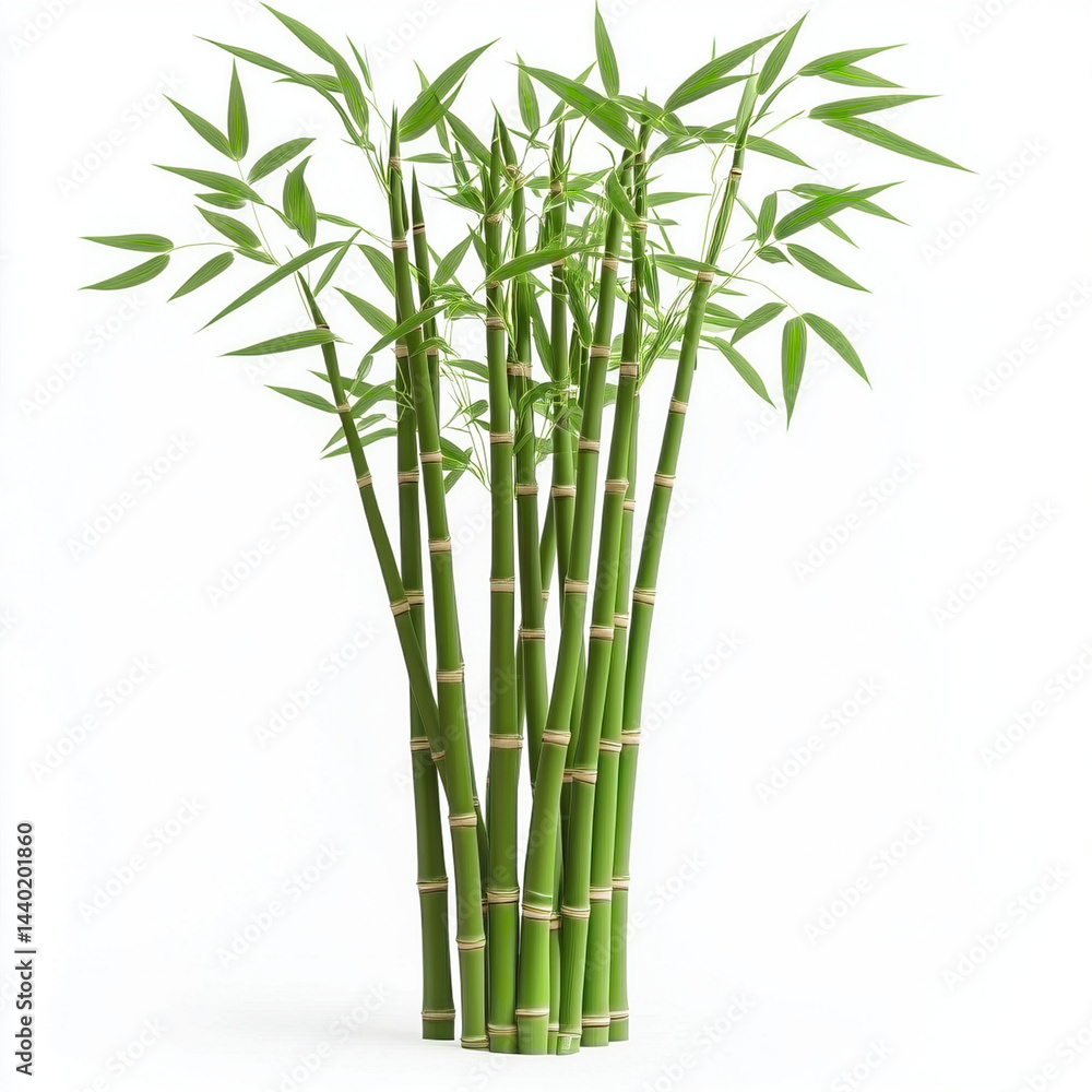 Fototapeta premium bamboo isolated on white
