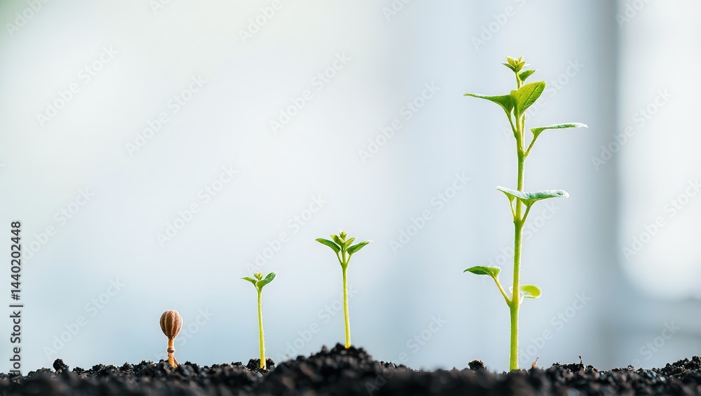 Time-Lapse: Seed to Mature Plant, Growth Cycle, Nature's Process
