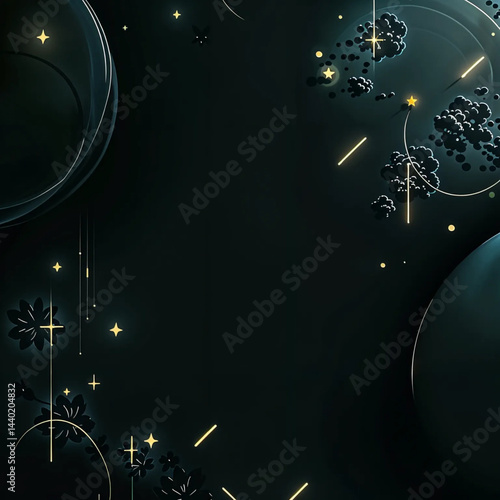 Fototapeta Naklejka Na Ścianę i Meble -  Futuristic Digital Art – 3D Abstraction and Geometric Design  