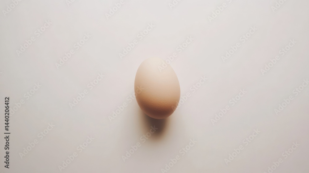 Studio shot of an egg on a simple clean surface, minimalist food photography. Studio shot of an egg on a simple clean surface, minimalist food photography.