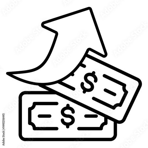 Rising Prices Outline Icon