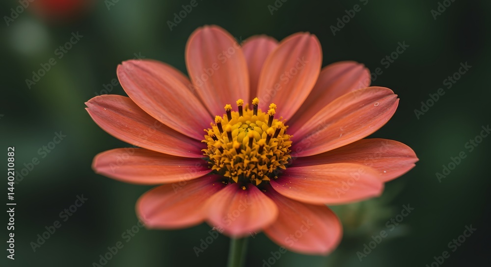 Close up of a beautiful orange flower in full bloom nature Close up of a beautiful orange flower in full bloom nature