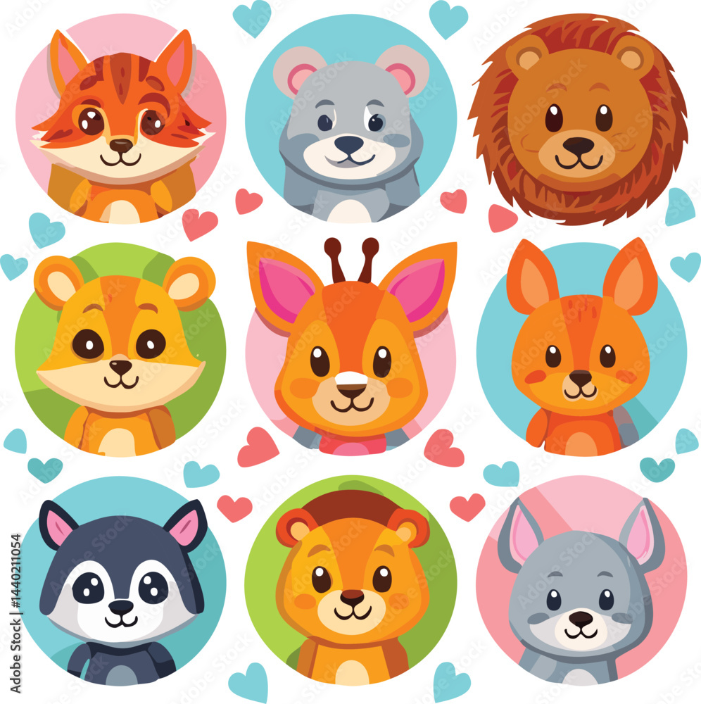 set of funny animals set of funny animals