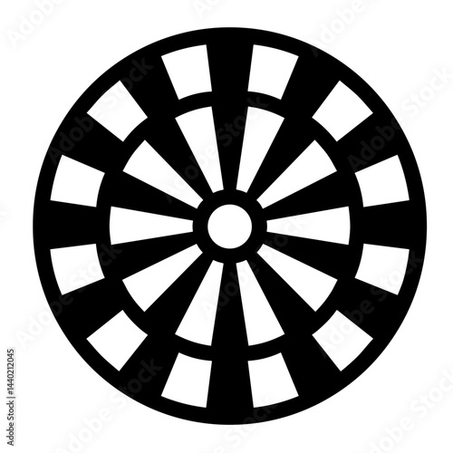 A roulette wheel design representing gambling games and chance