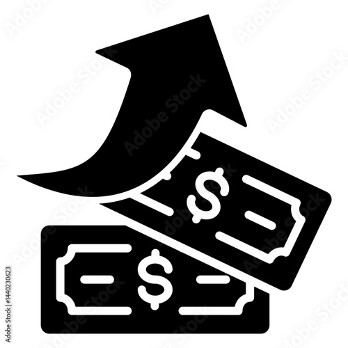 Rising Prices Glyph Icon