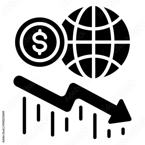 Global Crisis Glyph Icon