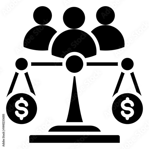 Equity Glyph Icon