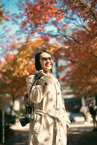 Traveling in Japan, Woman T...