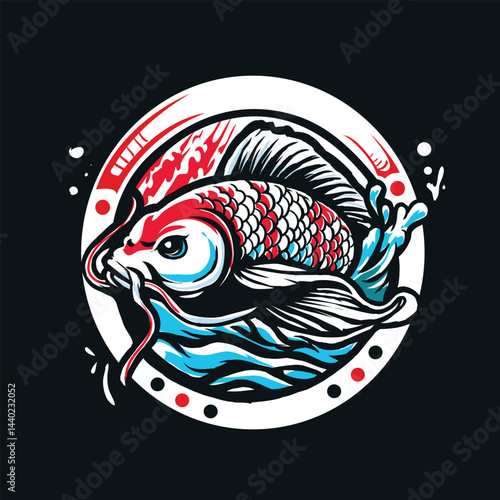 Koi fish logo