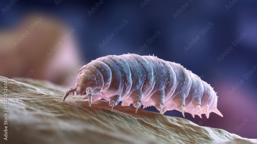 Naklejka premium Polarized Light Tardigrade Macro