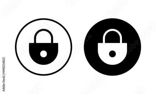Lock icon vector illustration. Padlock sign and symbol. Encryption icon. Security symbol