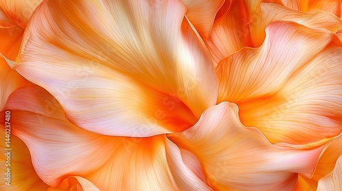 Wallpaper Mural   An image captures a close-up of an orange flower, with numerous petals surrounding its center The petals are arranged in the middle of the image, providing a clear focus on the Torontodigital.ca