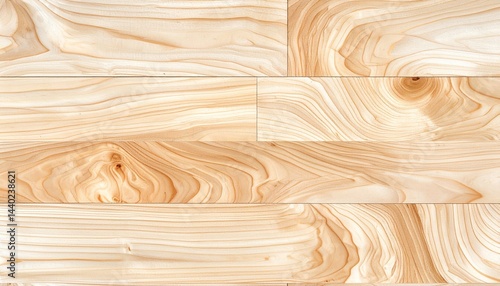 Autumn Maple Leaves on Light Wooden Surface, Natural Fall Season Background with Warm Rustic Texture.