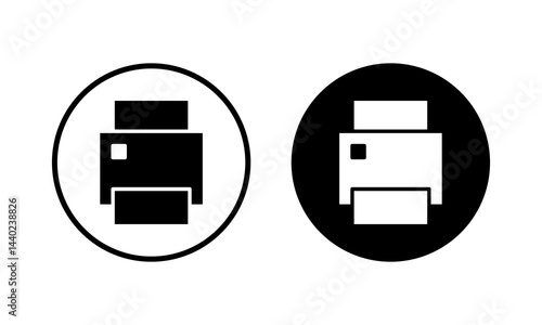 Print icon vector illustration. printer sign and symbol