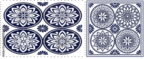 Circular pattern in the form of a mandala. Henna tatoo mandala. Mehndi style. Decorative pattern in oriental style. Coloring book page.