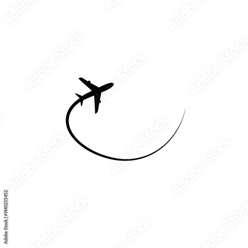 Black silhouette vector illustration shows a person in sport, jumping and running, possibly for extreme fun or competition.