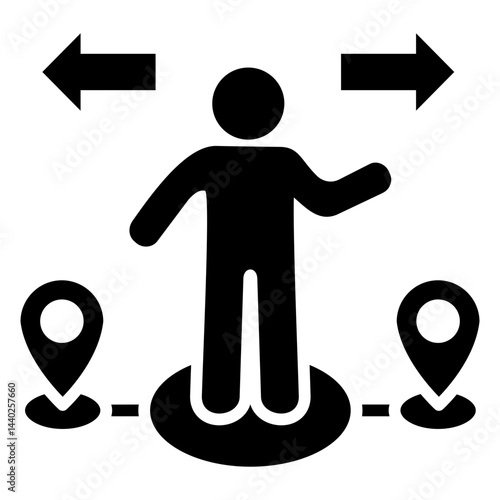 Mobility Glyph Icon