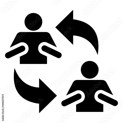 Employee Turnover Glyph Icon