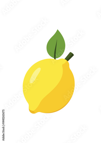 Peach, illustration, vector on white background. 
