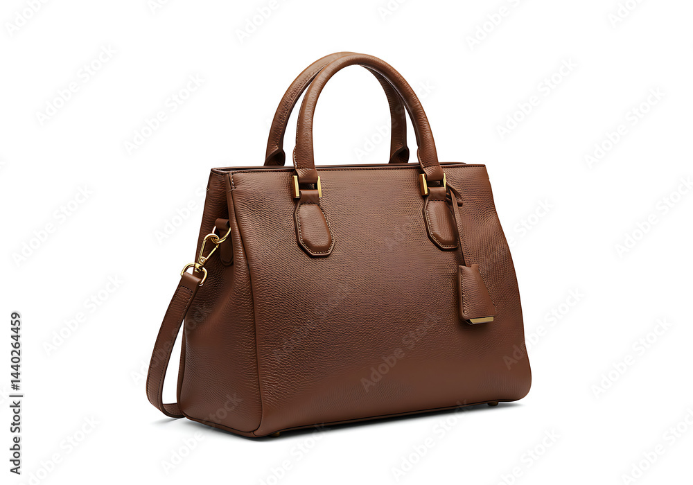 Stylish Brown Embossed Tote Handbag Stylish Brown Embossed Tote Handbag