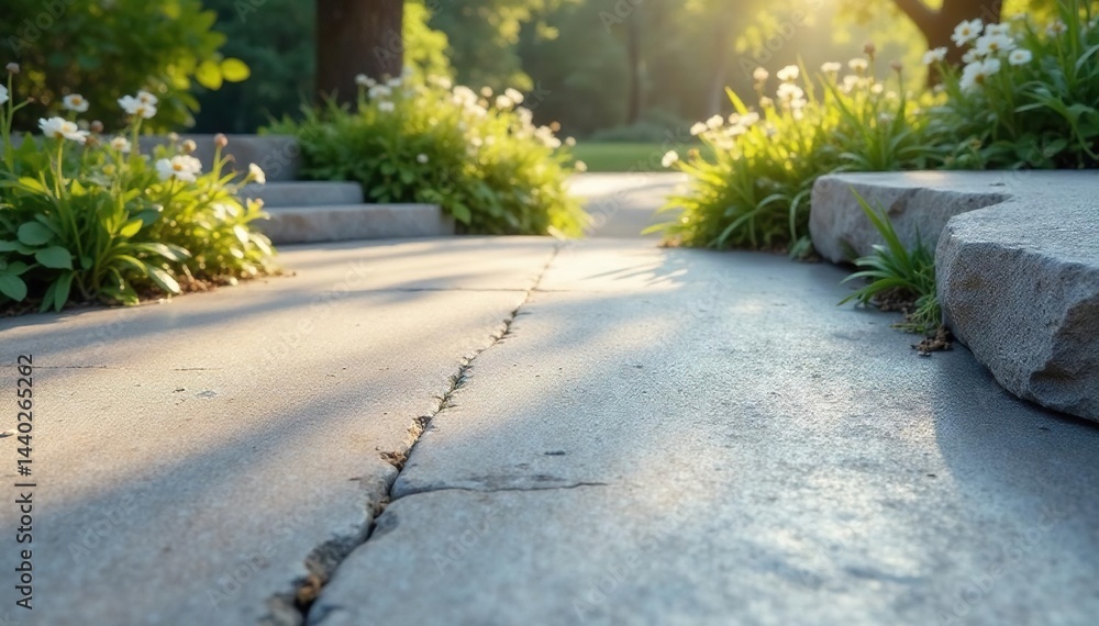 Obraz premium Smooth, polished stone surface, natural light, granite, elegant, pattern