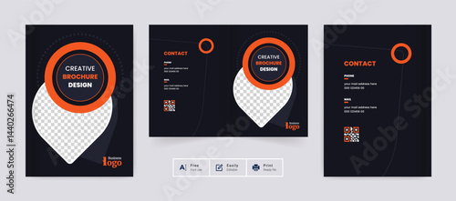 business brochure cover design template layout modern & creative theme