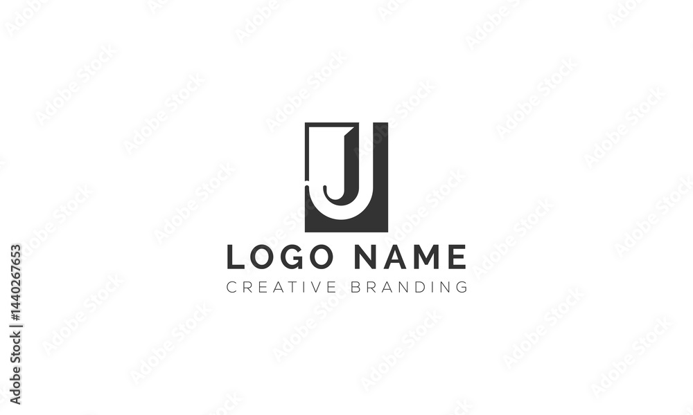 Minimalist J Logo for Branding and Identity. Minimalist J Logo for Branding and Identity.