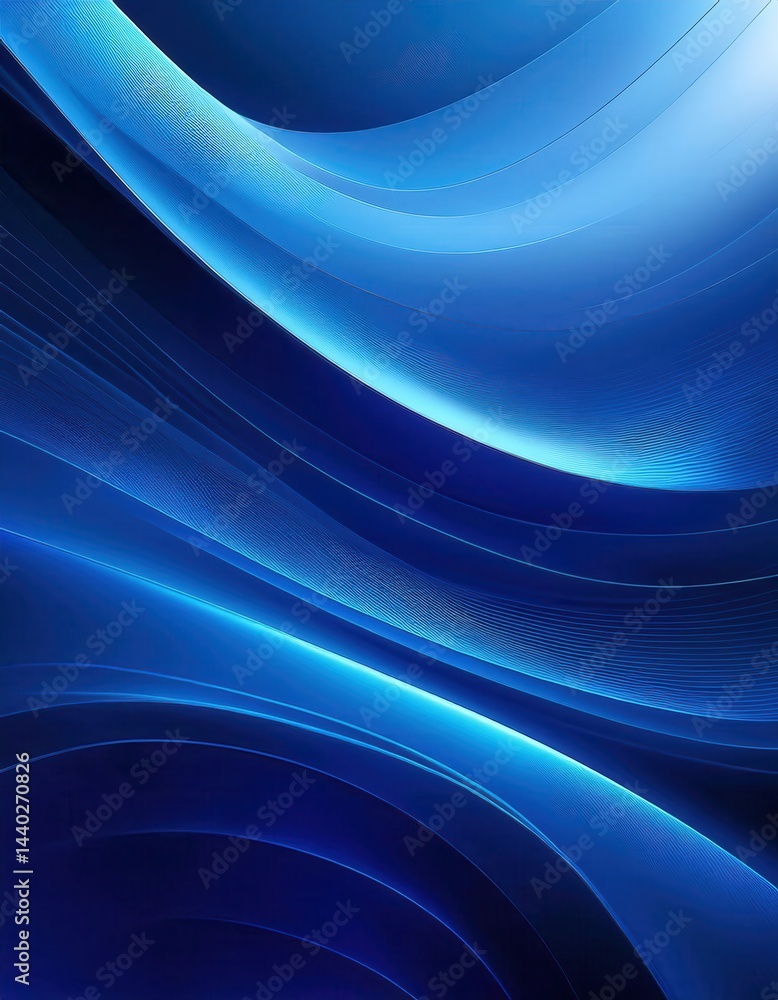 Flowing abstract gradients in soothing blue tones create a serene backdrop for various design applications Flowing abstract gradients in soothing blue tones create a serene backdrop for various design applications